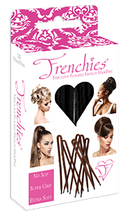 Frenchies Ultra Flocked HairPins Black