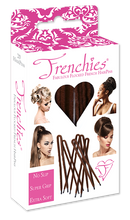 Frenchies Ultra Flocked HairPins Brown