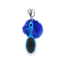 Pom Pom Candy Brush Keychains