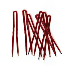 Frenchies Ultra Flocked HairPins Red
